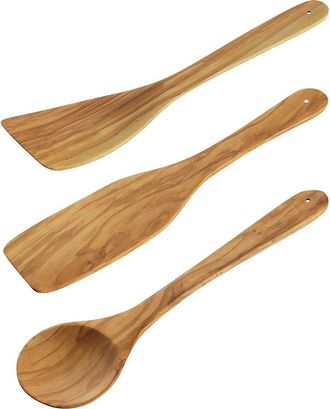 cilio Toscana Olivewood 3 Piece Kitchen Utensil Set in Brown at Nordstrom