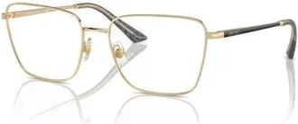 Jimmy Choo London 53mm Rectangle optical glasses in Gold at Nordstrom