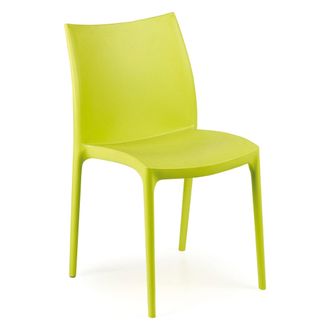 Dmora Dmora Chaise Empilable, Made In Italy, 46 X 54 X 82 Cm, Couleur Verte