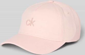 Calvin Klein Basecap aus Leinen-Mix in Rose, Größe 1