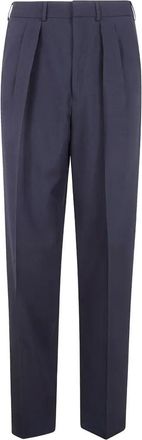 Tom Ford Wool Cashmere Silk Reps Double Pleat Pants