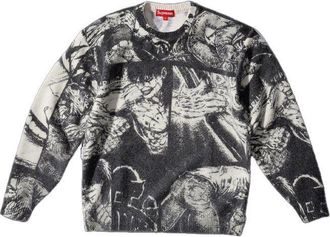 SUPREME x The Crow Sweater White Black SUP-FW21-177