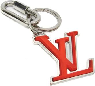 Louis Vuitton Pre-owned Silver key-holders - Dames - Vintage Accessoires - Oranje - ONE Size - Vintage