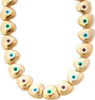 Lauren Rubinski 14K Yellow Gold Evil Eye Necklace - Womens - 14kt Gold