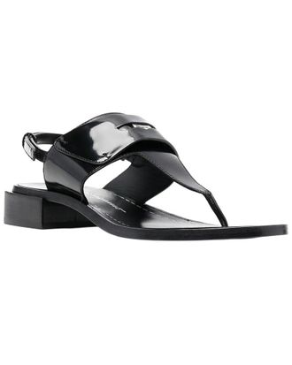 Ferragamo Logo Thong Leather Sandal