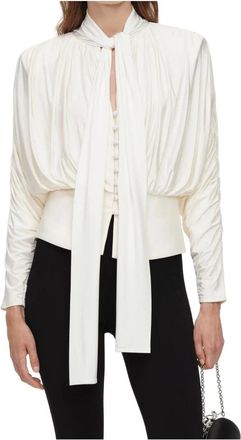 Self Portrait Aw26009Tbccream Camicia - - Blouses & Shirts - Donna - Bianco - S