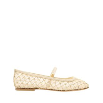 Casadei Ballerinas, female, Yellow, Size: 10 1/2 US Sifnos Ballet Flat