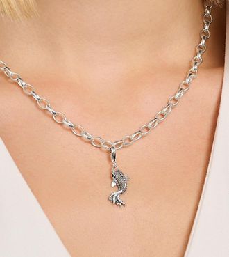 Thomas Sabo Charm pendente in argento sterling 925 con pendente a forma di pesce koi con zirconia cubica
