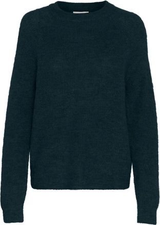 Soaked In Luxury Rain Forest Raglan Pullover Sweater - Dames - Ronde hals truien - Groen - XS - Truien & Vesten