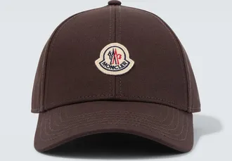 Moncler Logo cotton twill baseball cap