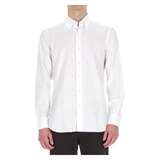 Barba Culto Oxford Button-Down Overhemd - Heren - Zakelijke Overhemden - Wit - 3XL - Katoen - Overhemden
