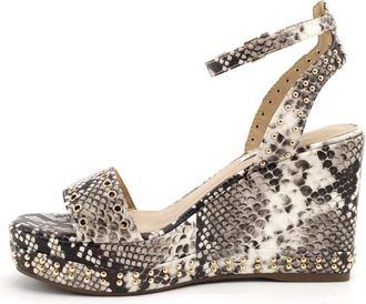 Guess Sandaal met sleehak - Dames - Sleehakken - Veelkleurig - 40 EU - Leer - Schoenen
