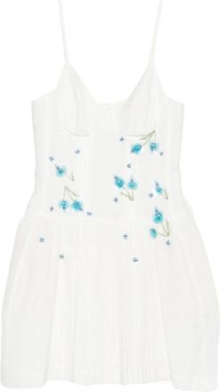 Shushu/Tong Floral Pleated Mini Dress