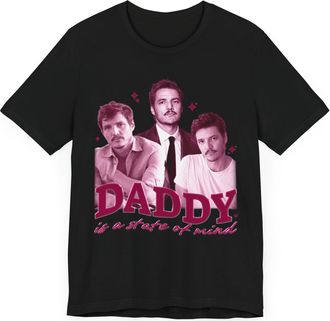Generic Daddy is A State of Mind T-Shirt Funny Pedro Saying Meme Pascal Unisex Shirt, Black, Medium