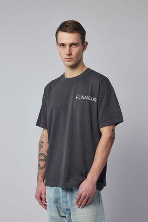 Flaneur Double Logo T-shirt Washed