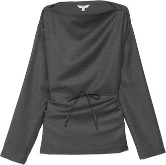 Barena Belted Boat-neck Top
