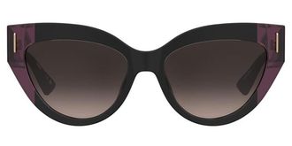 Moschino MOS208/S GUU/HA Womens Sunglasses Black Size 56