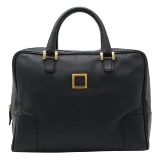 Loewe Pre-owned Handbags, unisex, Black, Size: ONE SIZE Pre-owned Boston Bag
