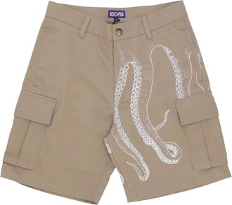 Octopus Cargo Shorts Beige - Heren - Korte Broeken - Beige - W30 - Katoen - Korte Broeken