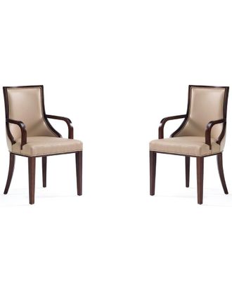 Manhattan Comfort Set Of 2 Grand Dining Armchairs
