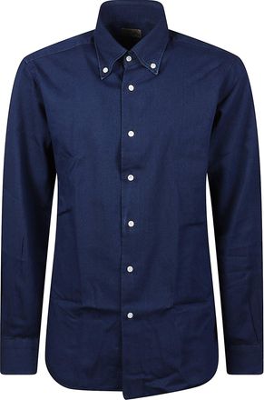 Barba Cotton Long-Sleeve Button-Down Shirt