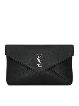 Saint Laurent LARGE CASSANDRE ENVELOPE CLUTCH IN HAMMERED LAMBSKIN - Saint Laurent - Man