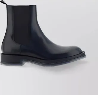 Alexander McQueen leather chelsea ankle boots