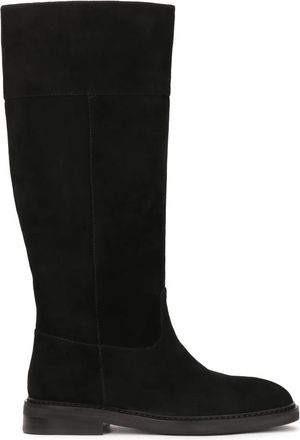 Kazar Platte su&egrave;de instaplaarzen. Dit product valt groot uit. - Dames - Hoge Laarzen - Zwart - 40 EU - Su&egrave;de - Schoenen