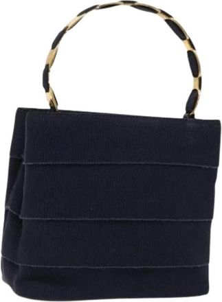 Ferragamo Tweedehands Canvas handtassen - Dames - Vintage Handtas - Zwart - ONE Size - Vintage