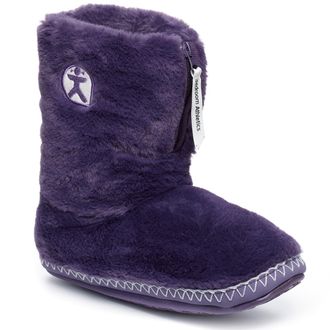 Bedroom Athletics Womens Marilyn Classic Faux Fur Slipper Boot luxury Warm Zip Fastening Memory Foam Durable Machine Washable Sweet Grape UK9/UK10