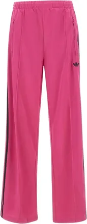 adidas logo-embroidered track pants - Pink