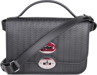 Zanellato Postina Crossbody Tas - Dames - Schoudertassen - Zwart - ONE Size - Leer - Tassen