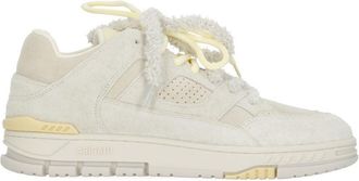Axel Arigato Ivory Area Lo Label Suede Sneakers