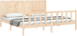 vidaXL Bed Frame without Mattress 200x200 cm Solid Wood Pine Vidaxl