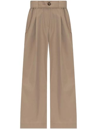 Moncler wide-leg trousers - Neutrals