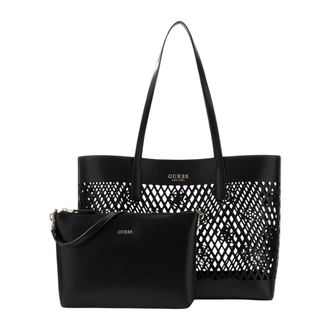 Guess Tote Bags, female, Black, Size: ONE SIZE Letty 2 IN 1 Tote