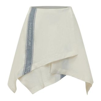 J.W.Anderson Short Skirts, female, White, Size: 2XS Panel Handkerchief Mini Skirt