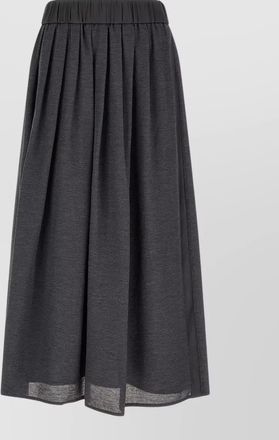 PESERICO pleated midi skirt