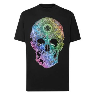 Philipp Plein unisex, Tops, Zwart, Maat: 3XL Katoen