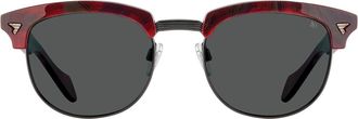 American Optical Sirmont 3GYN Mens Sunglasses Red Size 51
