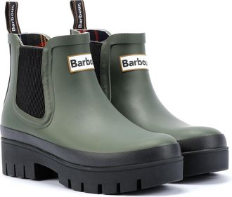 Barbour Womens Ankle Wellingtons Olive/Black 5 UK
