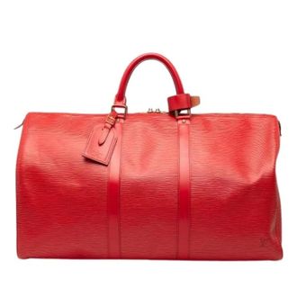 Louis Vuitton Pre-owned Weekend Bags, female, Red, Size: ONE SIZE Pre-owned Keepall 50