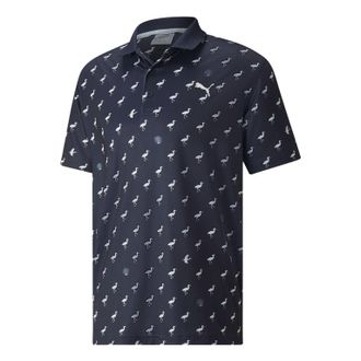 Puma Matter Egrets Polo Shirt Navy 533794-02