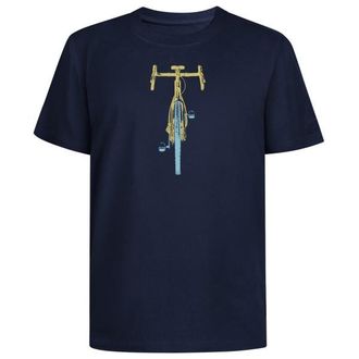 Greenbomb Bike Front Stamp Fusion T-Shirt T-Shirt f&uuml;r Herren | blau