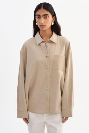 LaMarque Ruby | Linen Shirt in Beige at Nordstrom, Size Xx-Small