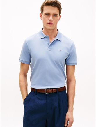 Tommy Hilfiger Mens Regular Fit Smooth Cotton Polo - Blue - XXXL