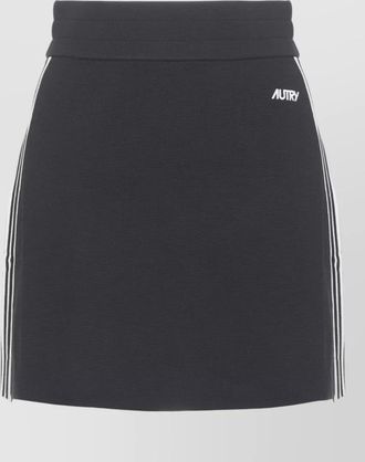 Autry viscose mini skirt contrasting side bands