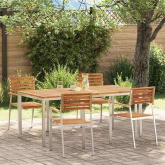 vidaXL Conjunto De Comedor De Jard&iacute;n 5 Pcs Vidaxl