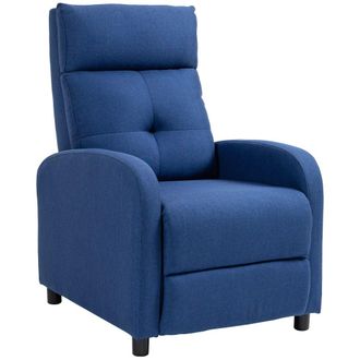 HOMCOM Sill&oacute;n relax reclinable 67x87x98 cm azul