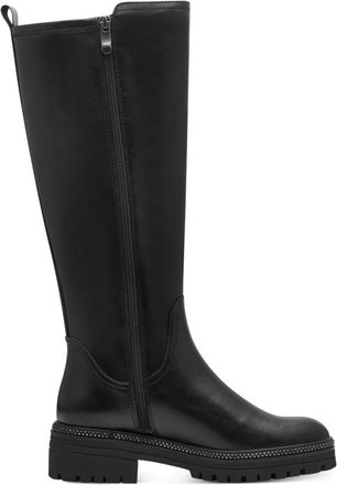 Marco Tozzi Hoge Laarzen - Dames - Hoge Laarzen - Zwart - 40 EU - Leer - Schoenen